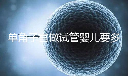 單角子宮做試管嬰兒要多少錢？移植2個至少需要這個數(shù)字