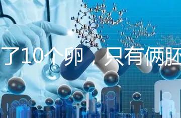 取了10個卵，只有倆胚胎？卵都去哪了？