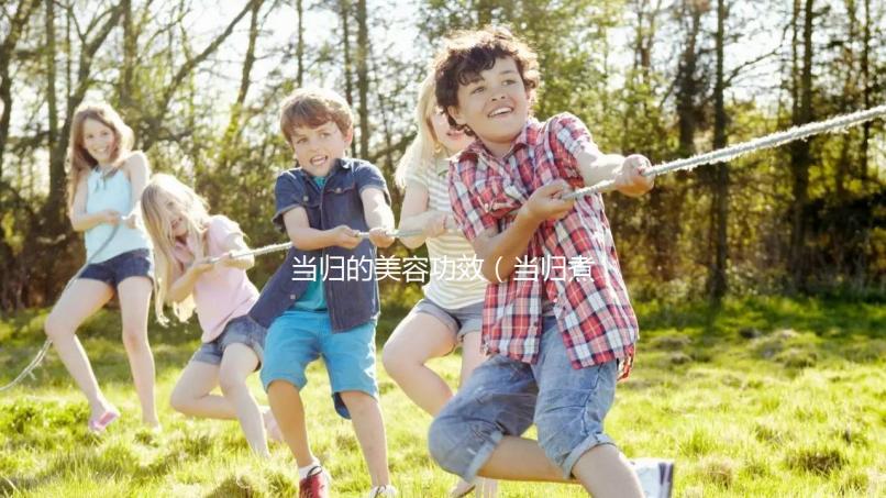 當(dāng)歸的美容功效（當(dāng)歸煮水祛斑的方法）