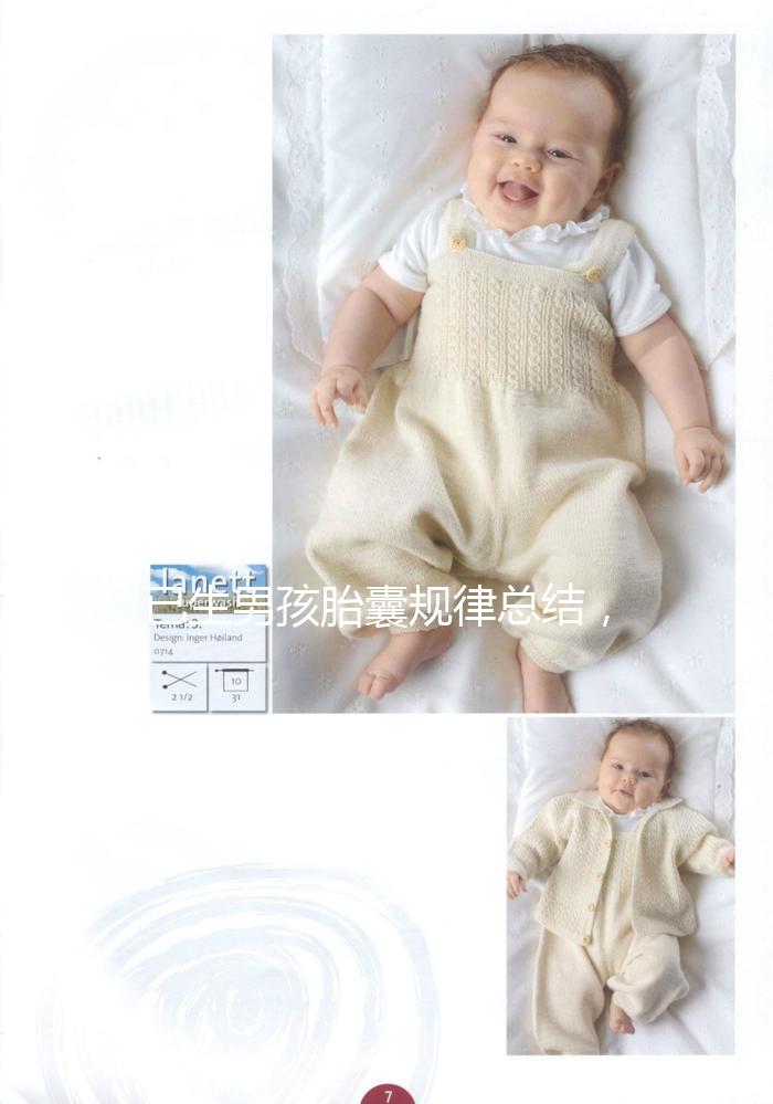 已生男孩胎囊規律總結，3個孕囊數據兩大一小可能是兒子