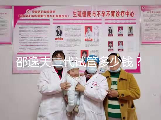 邵逸夫二代試管多少錢？費用均由這4個部分組成